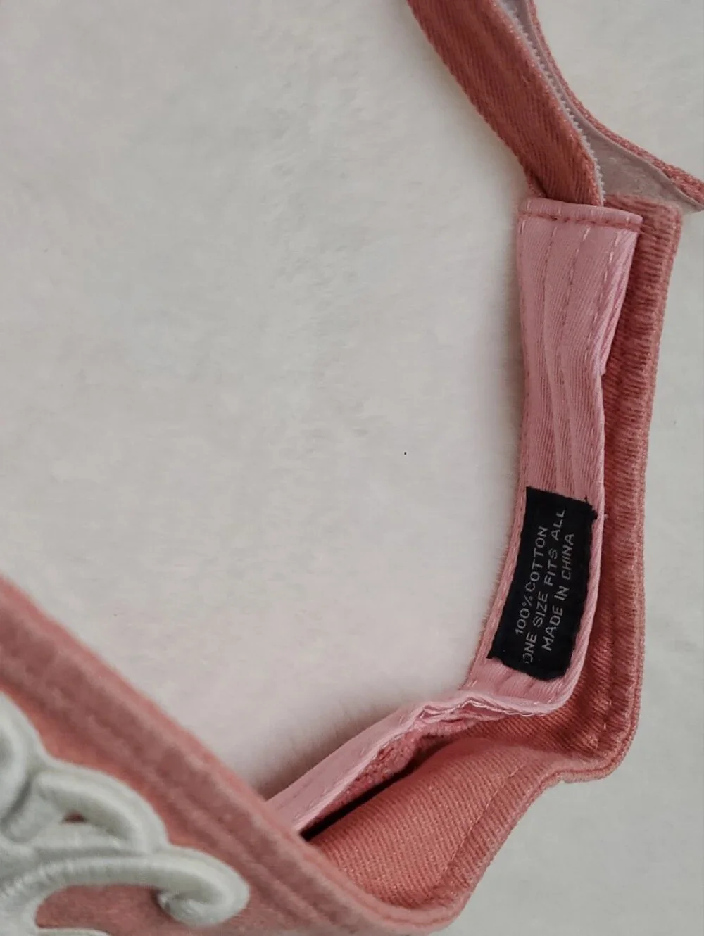 New Pink Embroidered Logo Visor Inspir@d